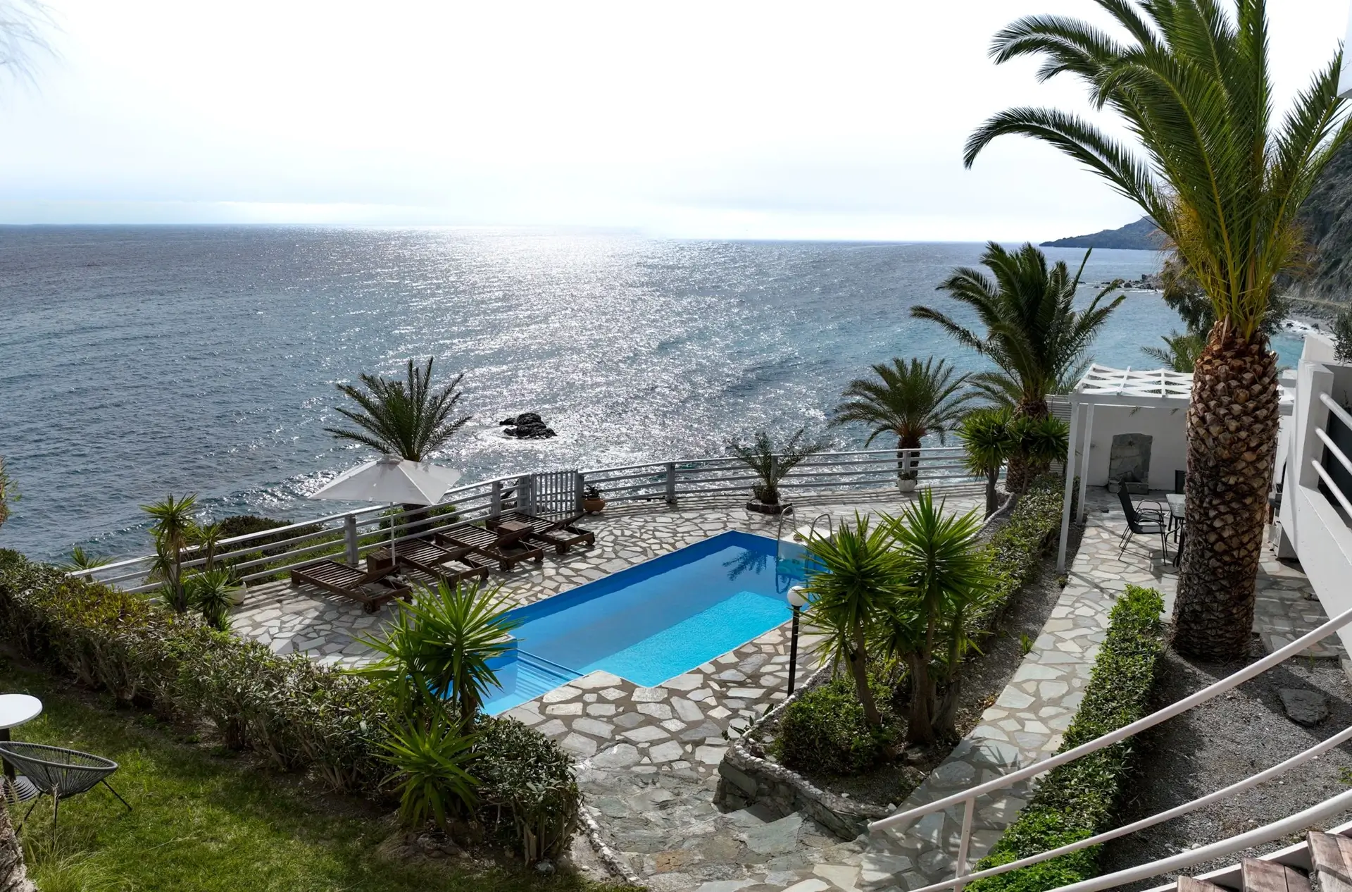 Faye terraces and garden